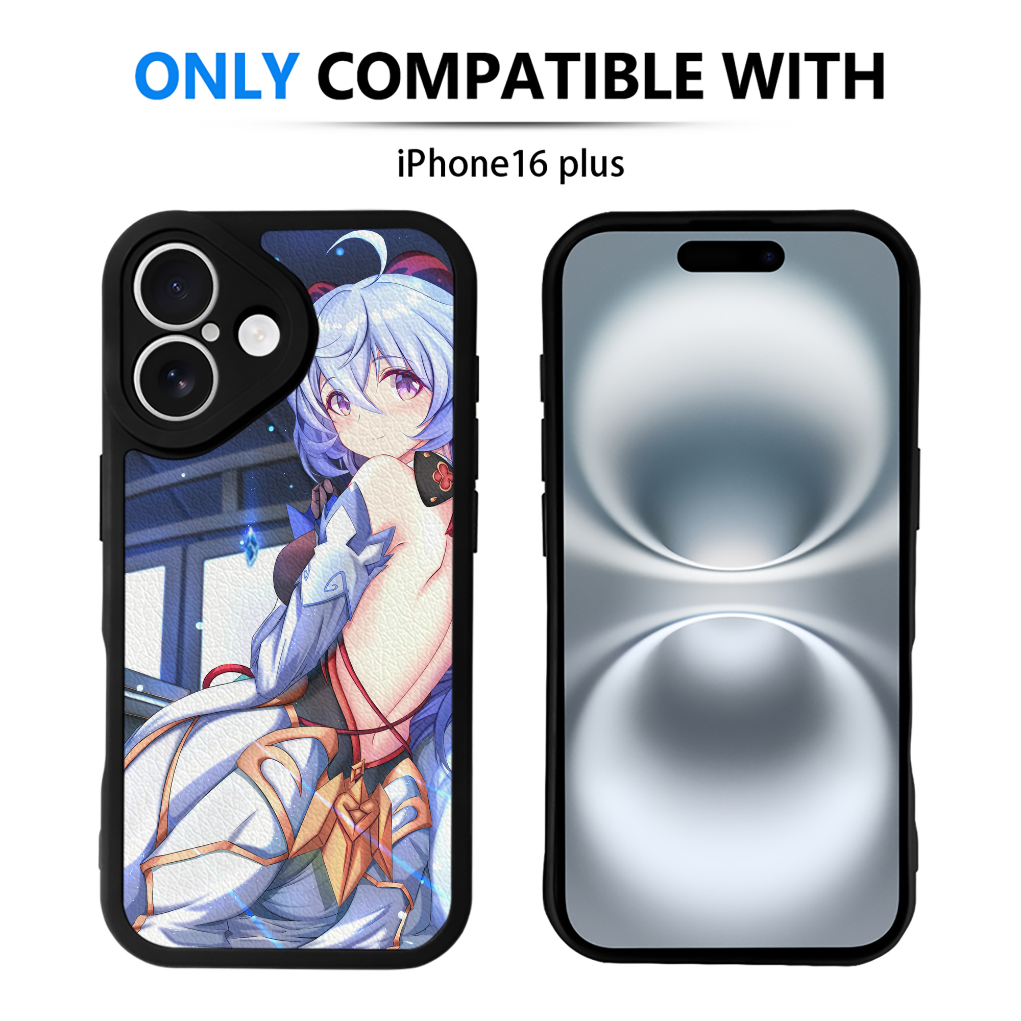 げんし神 genshin 【iPhone 16シリーズ対応】シリコンスマホケース（レザー調） 材質：シリコン